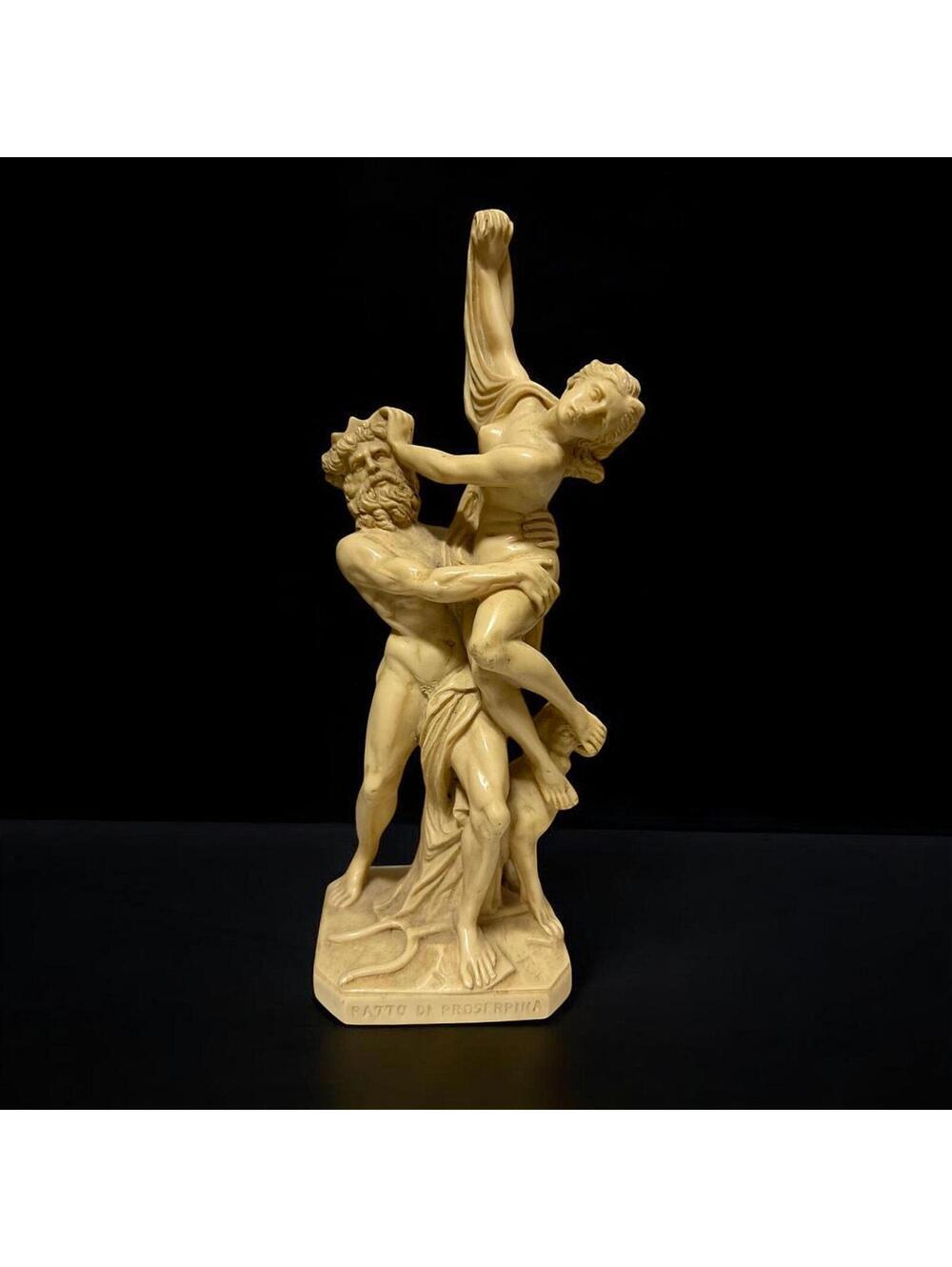 Vintage Ratto di Proserpina Statue Bernini Style Figurine Italy - 9" - 10230